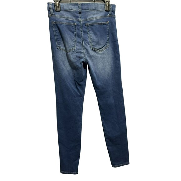 Fashion Nova Classic High Waist Skinny Jeans Cotton Blend Stretch Sz M Pockets - Picture 3 of 5